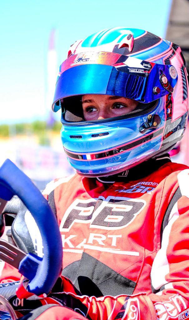 Charline Cordier pilote de karting féminin
