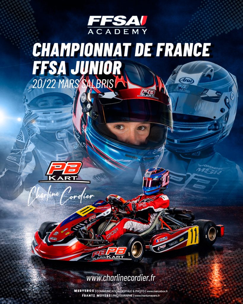 Championnat de France FFSA junior karting à Salbris 20 et 22 mars.